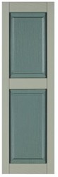 10" Two Tone Raised Panel Vinyl Shutters