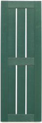 14 1/2" Open Weave Framed Board-N-Batten Vinyl Shutters