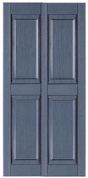 14 7/8" Raised Panel Double Wide Vinyl Shutters