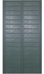20 7/8" Closed Shaker Panel Double Wide Vinyl Shutters