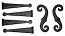 Decorative Exterior Shutter Hinges and 