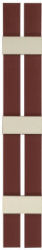 7 5/8" Two Tone Open Weave Board-N-Batten Vinyl Shutters