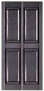 Custom Raised Panel Exterior Shutters