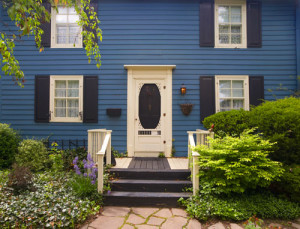 Blue house and Blue Shutters